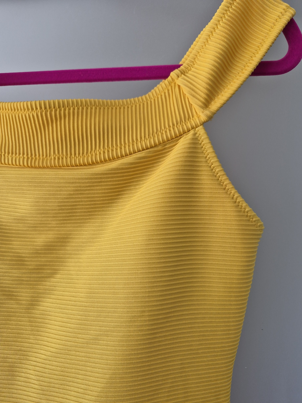 Old Navy Yellow Ribbed One-Piece - Picture 2 of 4